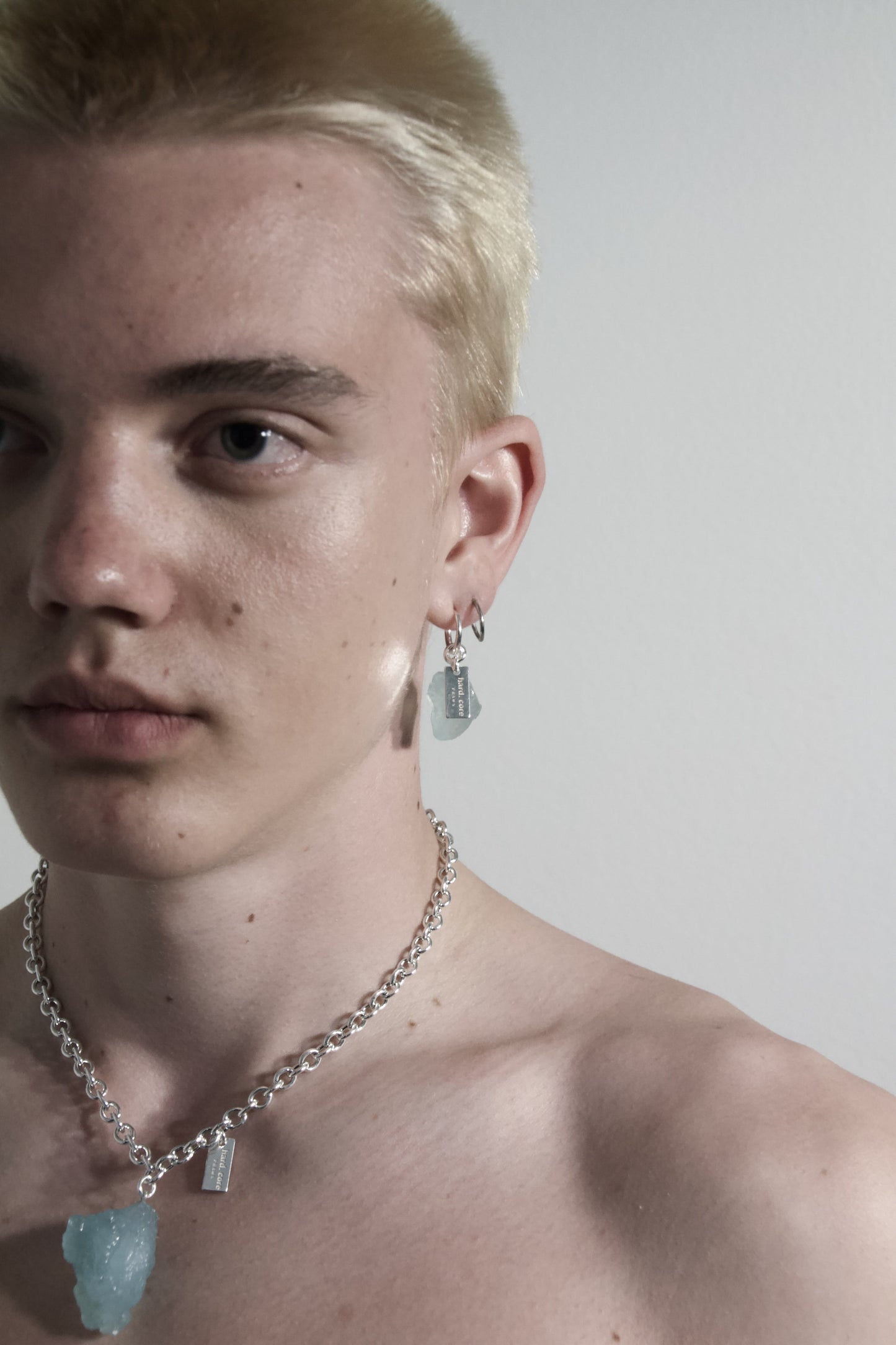 hard. core AQUAMARINE EARRING