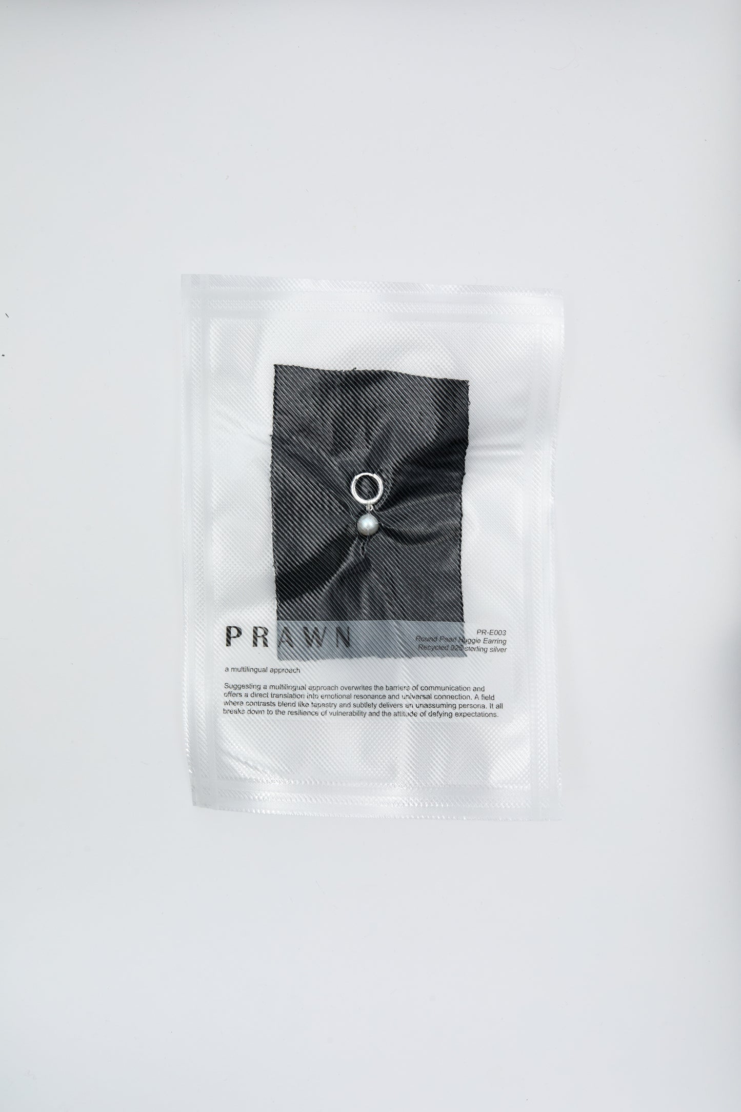 ROUND PEARL HUGGIE EARRING