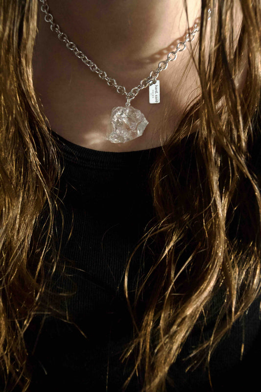 hard. core CLEAR NECKLACE