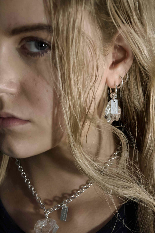 hard. core CLEAR EARRING