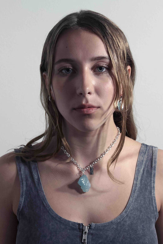 hard. core AQUAMARINE NECKLACE